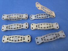 6 pinces embrasses rideaux anciennes laiton décoré fleurs ajouré largeur 16 cm 