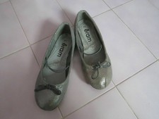 2195 :chaussures neuves t34 argenté-doré Eram ebondy