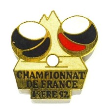 PINS BOULE PETANQUE CHAMPIONNAT DE FRANCE ISERE 1992