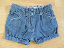 SHORT BOULE FILLE 18 MOIS OBAIBI EN JEAN BLEU EXCELLENT ETAT
