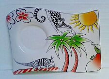 Villeroy et & Boch VB  NewWave Jungle soucoupe plateau sous tasse café gourmand 