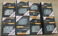 lot bizline 770163 vis métaux tête hexagonale m6 X 60 + 770200 ecrou hex cranté