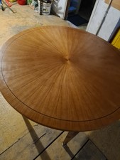 table ronde bois plaquée d'un super plateau