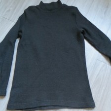 pull noir col cheminée   TBE