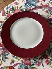 10 assiettes Présentation haviland Bordeaux platine