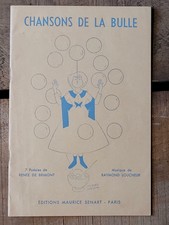 Ancienne partitions Chansons de la bulle René de Brimont Raymond Loucheur 1938