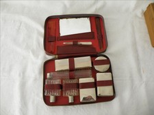 NOS Malette valise Trousse de voyage nécessaire toilette ancien vintage 50 NOS