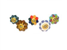 Lot De 5 Beau Céramique Original Tiroir/ Garde-Robe/ Porte Boutons. i24-156