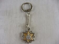 Ancien porte clé, forme étoile, religieux "Em caso de acidente Abri", vintage