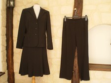 Superbe tailleur 3 pièces veste pantalon jupe Lewinger + un haut 123 T40 !