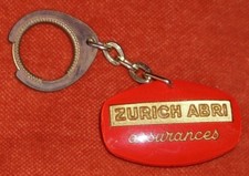 Porte-clés Key ring ZURICH ABRI ASSURANCES SUISSE RECTO = VERSO ? BOURBON ?