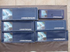 6 boites de 6 verres (5,5/11.5/15,5/25Cl) cristal d'Arques modèle Versailles