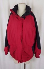 Ll Haricot Femmes M Capuche Hiver Neige Ski Snowboard Veste Parka Red Thinsulate