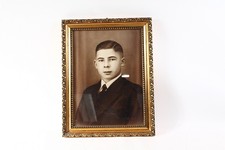 1 X Age Cadre Photo 46 x 36 x 3,2cm Bois Verre Cadre Avec Image Portrait Sw