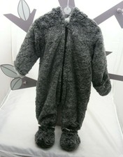 Kiabi combipilote fourrure gris chiné doublé velours bébé garçon 6 mois