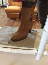 Bottines cuir beige marque Ruco Line taille 39