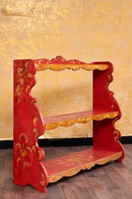 Maison de campagne Étagère Rouge armoire bibliothèque étagère armoire paysans VOGLAUER style paysans peinture