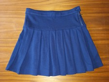 Okaidi Très jolie jupe maille plissée bleu marine - Excellent état