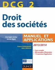 3046433 - DCG 2 - droit des sociétés 2013-2014. Manuel et applications - France