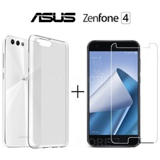 Coque Étui En TPU+Film Dans Verre Trempé pour ASUS Zenfone 4