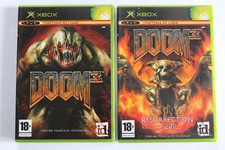 XBOX 1ère Gen. (PAL FR) - Doom 3 + Doom 3 Resurrection of Evil / Jeux complets .