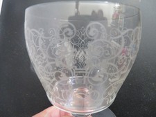 Cristal BACCARAT 3 verres gravés décor arabesques époque art déco estampillés