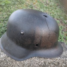 Casque Allemand WW2 Luftwaffe 2 Tons Ancien Collection Militaria