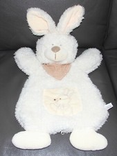DOUDOU RANGE PYJAMA  LAPIN BLANC ECRU 64CM LA GALLERIA ETAT NEUF