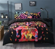 Mandala Luxe Couette Couvre-Lit Coussins Set Complet / Reine King Size Neuf