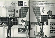 PUBLICITE ADVERTISING 1964 ARTHUR MARTIN  lave linge réfrigérateur (2 pages)