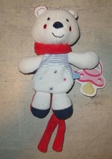 Doudou nounours Range tétine SUCRE D'ORGE  Très bon état