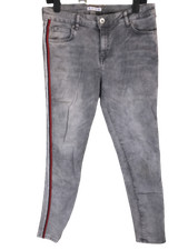 Anti Blue Jeans Gris Délavé Stretch Femme Legging Design Slim Bonne Qualité T38