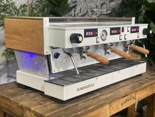 LA MARZOCCO LINEA CLASSIC 3 GROUPE BLANC, BOIS, BOIS ET LUMIÈRES LED...