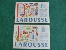 ancien buvard alphabet jeu de mots lettre i et d dictionnaire petit larousse