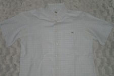 CHEMISE LACOSTE TAILLE 38 S-M MANCHES COURTES HOMME EN BON ETAT
