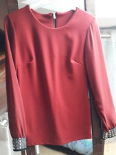 Haut bordeaux T1 manches voile