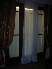 voilage store tergal et lin 96x248cm ourlet cornely 34cm