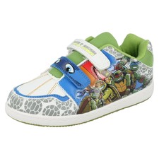 Garçons Nickelodeon Crochet et Boucle Ninja Turtle Power Kids Marche Baskets UK
