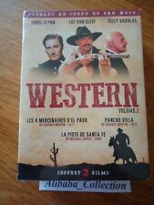 COFFRET 3 DVD WESTERN 2 MERCENAIRES EL PASO PANCHO VILLA PISTE SANTA FE VAN CLEE