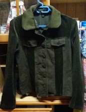 Veste kaki en velours près du corps  T 38 col double sr pull tunique sr jean 