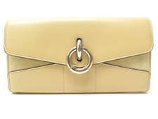 PORTEFEUILLE LONG A RABAT CHLOE CIRCLE C 3P0990 CUIR PORTE MONNAIE WALLET 375€
