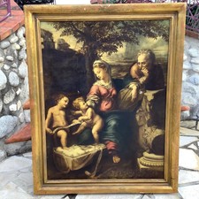 TABLEAU Magnifique Reproduction de La SAINTE FAMILLE SOUS UN CHÊNE de RAPHAËL 