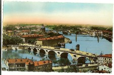 CPA - CPSM carte postale TOULOUSE Vue générale sur la Garonne HAUTE-GARONNE 31