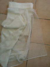 voilage rideaux filet 80's vintage 267 cm x  158 panneau pret à poser 