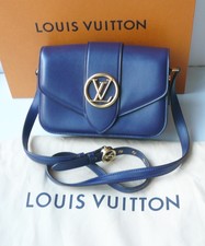 LOUIS VUITTON Sac LV PONT 9 BLEU MINUIT TBE
