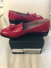 Mocassins Clergerie 8 ou 39 vernis rouge