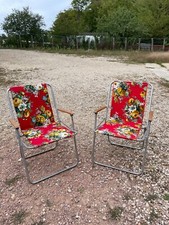 2 Fauteuils de camping pliant Sieger