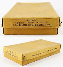 1/43ème DINKY TOYS  BOITE 25 F PLATEFORME RIDELLES / jouet ancien 