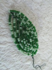 Décoration Feuille en perles de verre