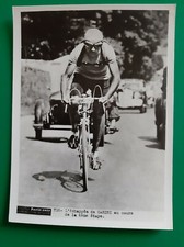 PHOTO PARIS SOIR TOUR DE FRANCE 1937 l'échappée de BRUNO CARINI au cours de la 